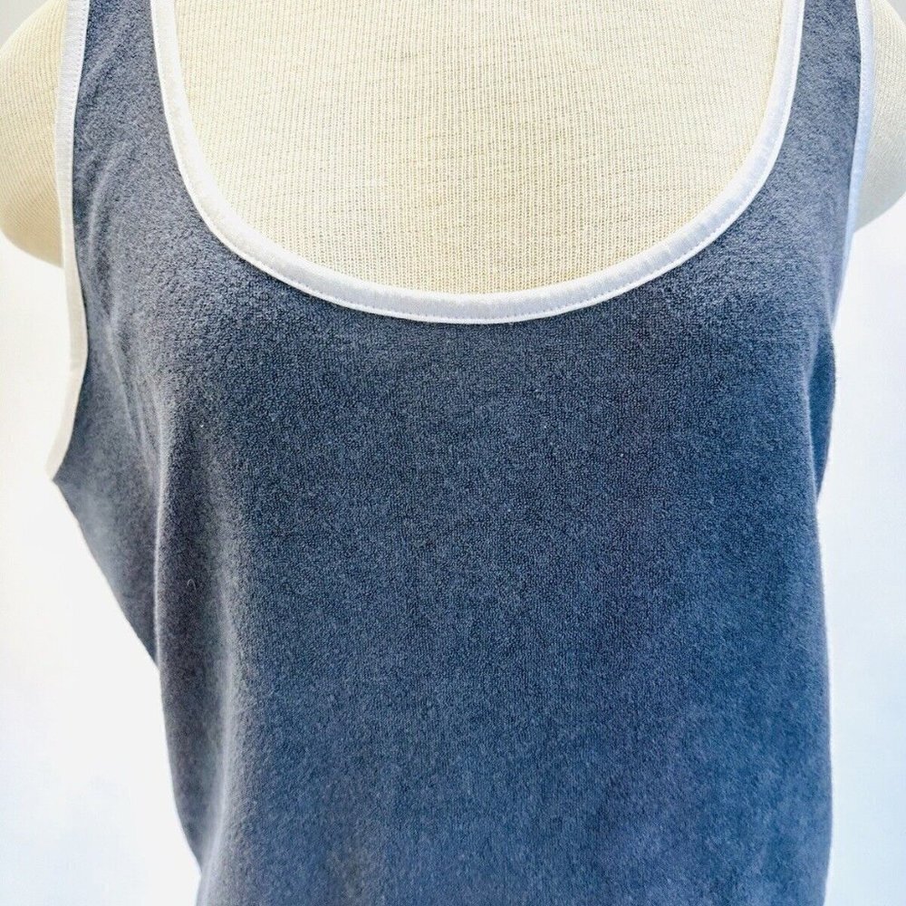 NWT SO GOODS FOR LIFE Juniors Sleeveless Pullover Cropped Gray Tank Top Size XL - Picture 4 of 7